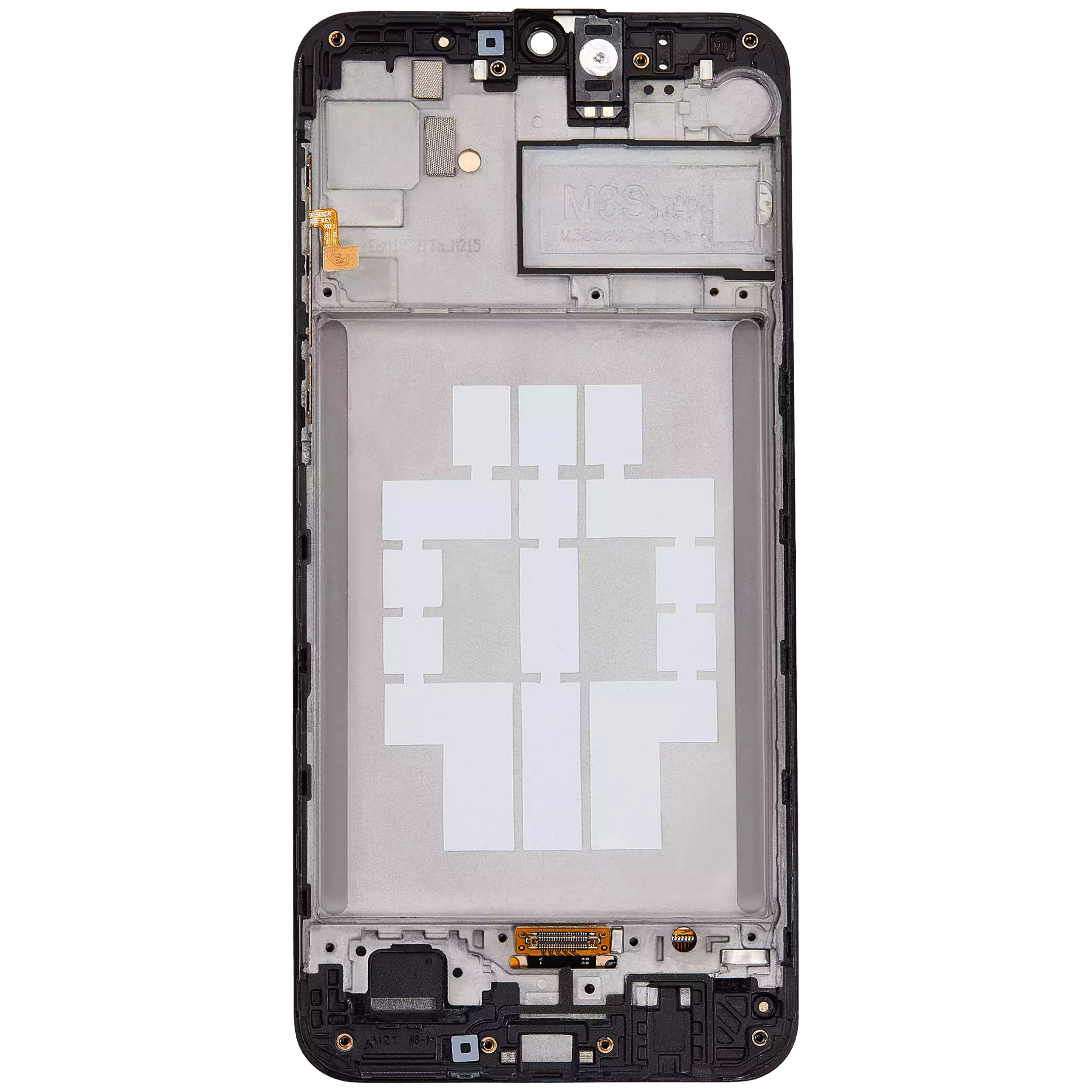 OLED Display mit Rahmen für Samsung Galaxy M21 (M215 / 2020) / M30 (M305 / 2019) (professionell aufgearbeitet) (Black (Schwarz)) – Bild 4