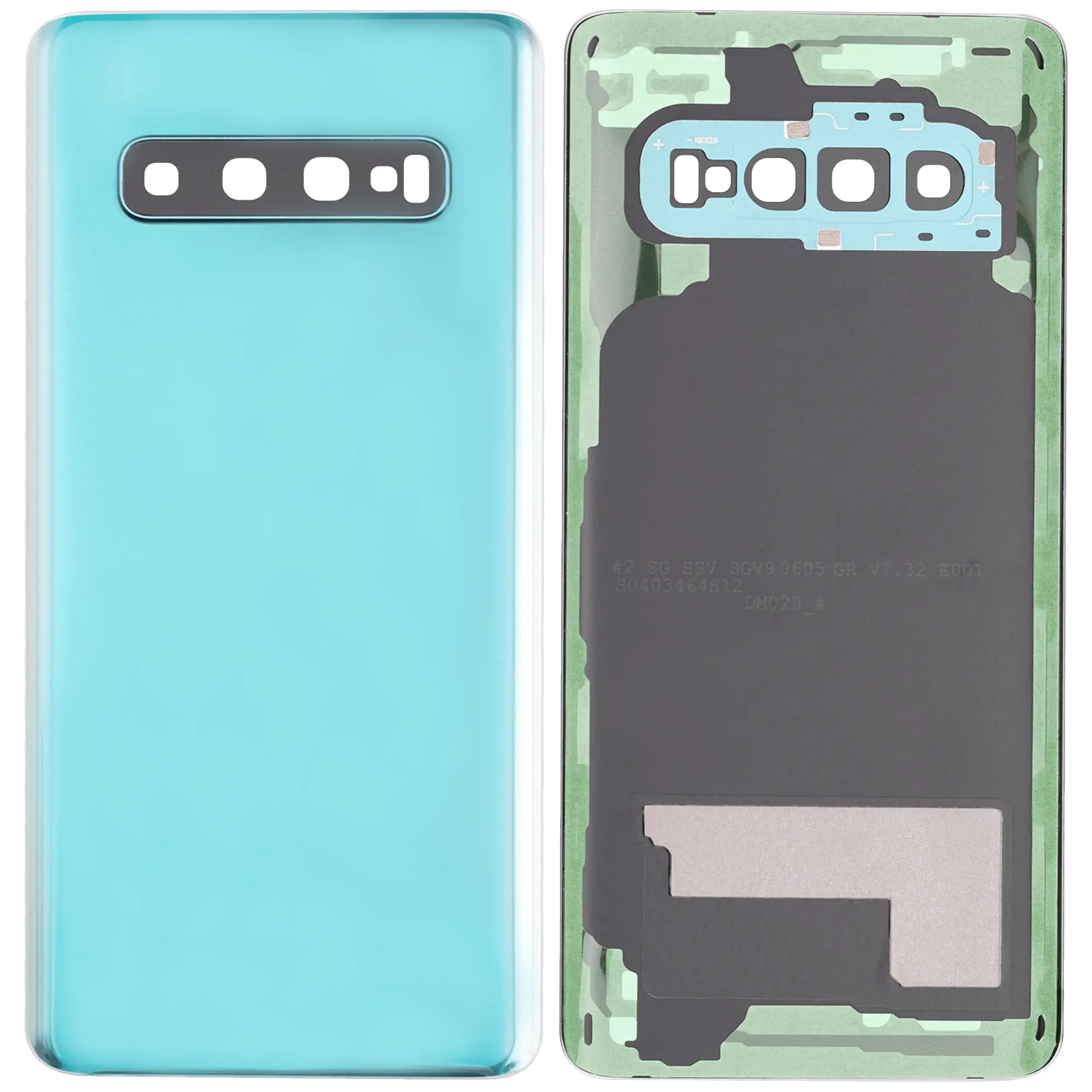 Rückdeckelglas mit Kameraglas für Samsung Galaxy S10 (Service Pack) (Prism Green) – Bild 3