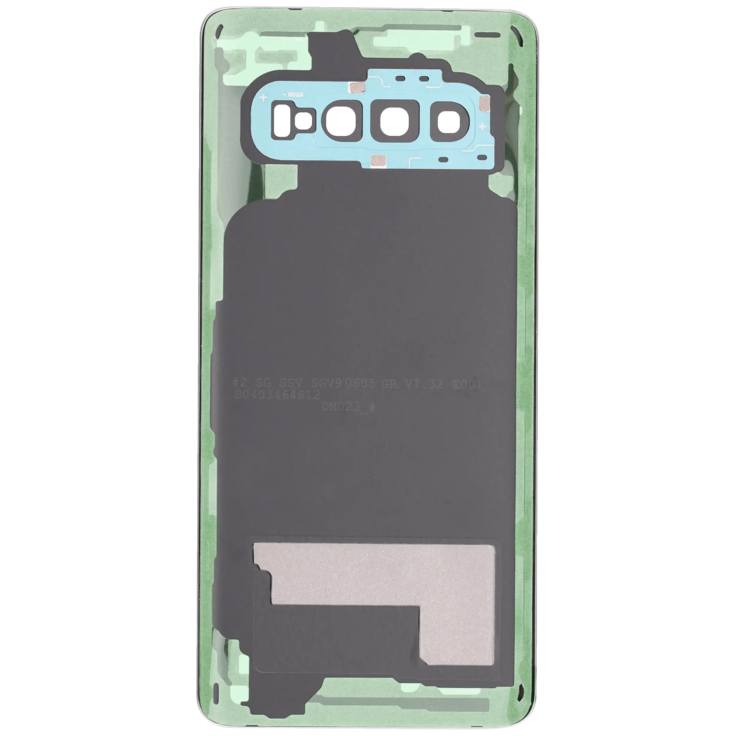 Rückdeckelglas mit Kameraglas für Samsung Galaxy S10 (Service Pack) (Prism Green) – Bild 4