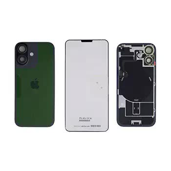 Rückglas mit MagSafe Magnet & NFC & Taschenlampen-Flexkabel für iPhone 17 (Original) (Black (Schwarz))