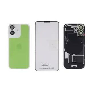 Rückglas mit MagSafe Magnet & NFC & Taschenlampen-Flexkabel für iPhone 17 (Original) (White (Weiß))