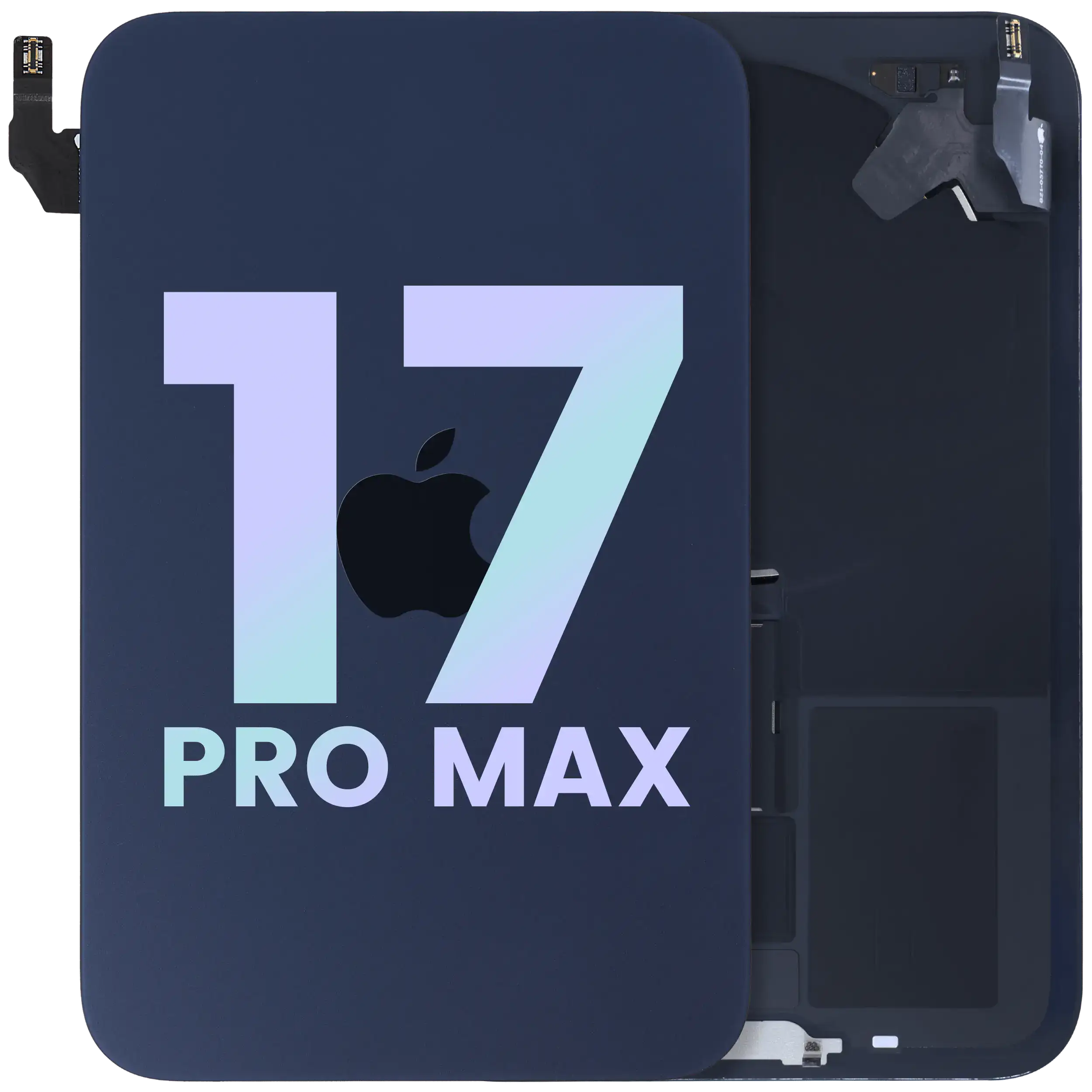 Rückglas mit MagSafe Magnet & NFC & Taschenlampen-Flexkabel für iPhone 17 Pro Max (Original) (Deep Blue) – Bild 3