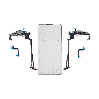 USB-C Ladebuchse Flexkabel (eSIM / mmWave) für iPhone 17 Pro Max (Original) (US-Version) (Silver (Silber))