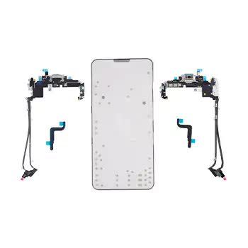 USB-C Ladebuchse Flexkabel (eSIM) für iPhone 17 Pro Max (Original) (Canadian Version) (Silver (Silber))