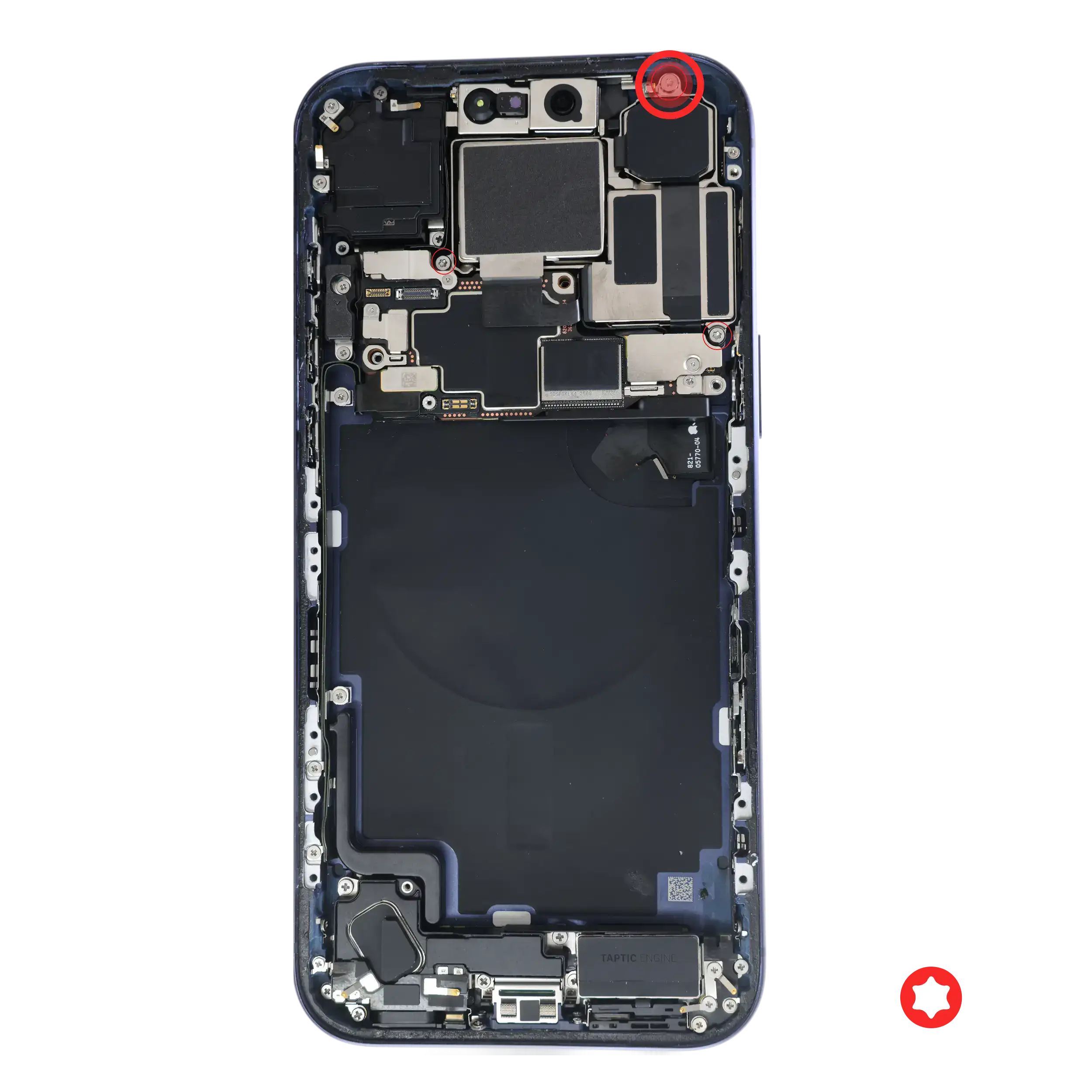 Rückkamera Screw 3.75MM (M1.4 × 3.75 L × 3.1 D × 0.7 T) für iPhone 17 Pro Max (Original) (Pack von 30) – Bild 2