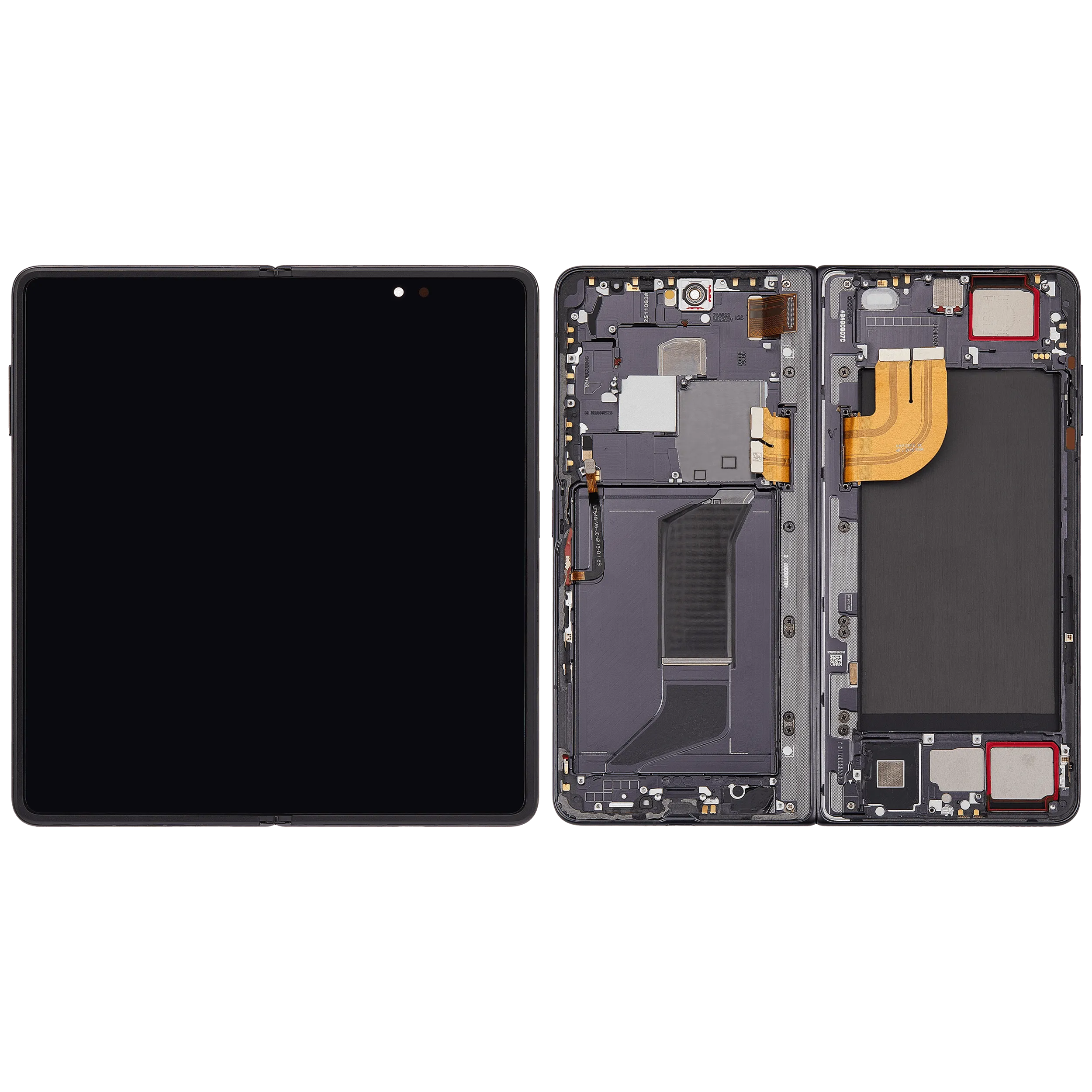 Inner OLED Display mit Rahmen für Honor Magic V3 (professionell aufgearbeitet) (Velvet Black) – Bild 2