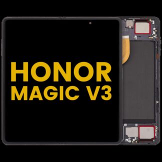Inner OLED Display mit Rahmen für Honor Magic V3 (professionell aufgearbeitet) (Velvet Black)