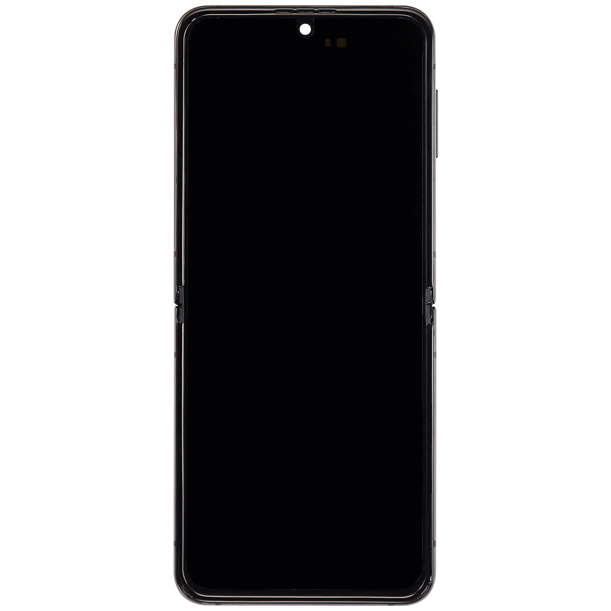 Inner OLED Display mit Rahmen für Samsung Galaxy Z Flip 4 5G (F721) (US & International Version) (Aftermarket Plus) (Graphite) – Bild 3
