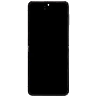 Inner OLED Display mit Rahmen für Samsung Galaxy Z Flip 5 5G (F731) (US & International) (Aftermarket Plus) (Graphite)