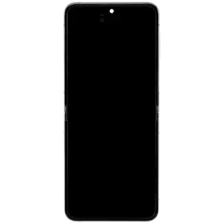 Inner OLED Display mit Rahmen für Samsung Galaxy Z Flip 5 5G (F731) (US & International) (Aftermarket Plus) (Cream)