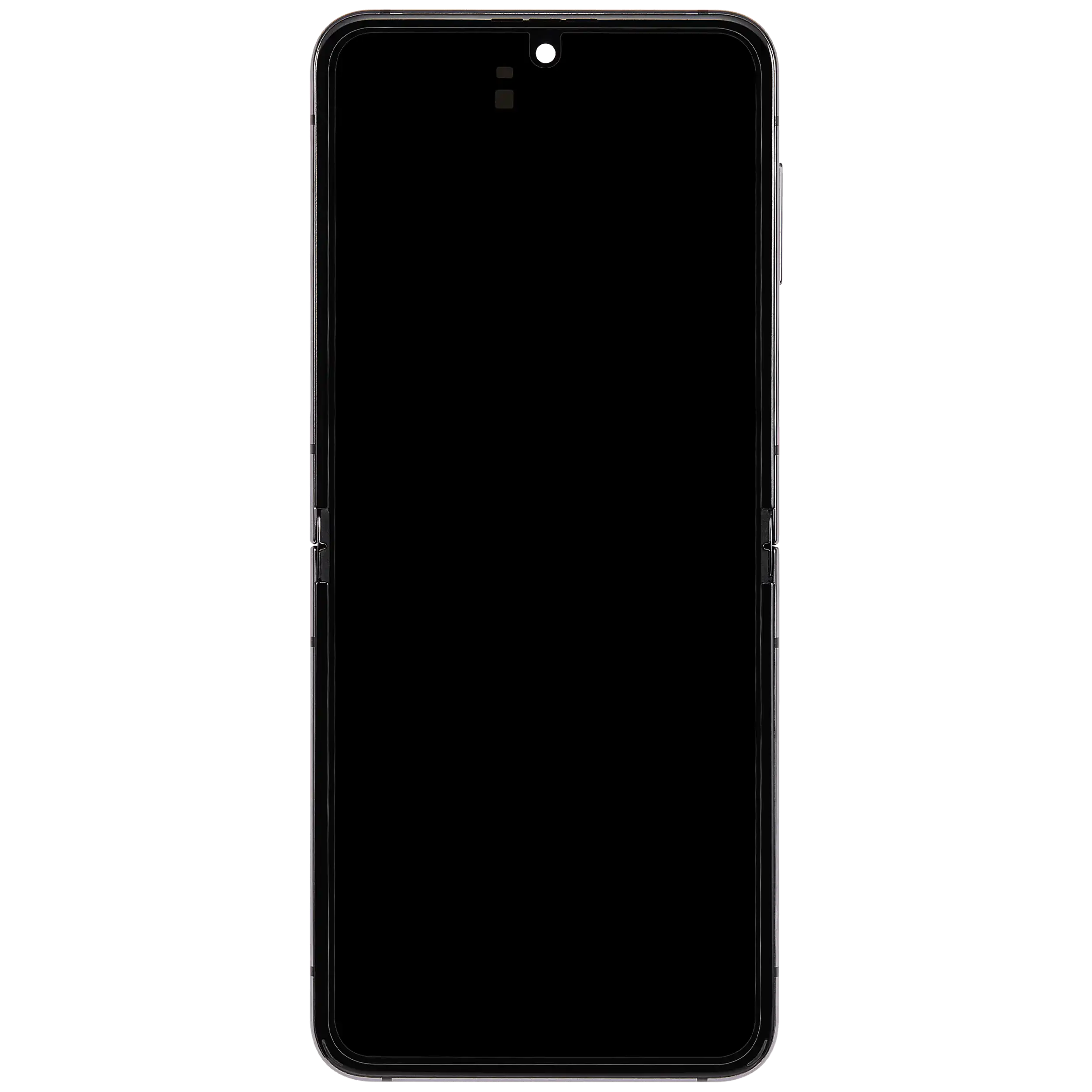 Inner OLED Display mit Rahmen für Samsung Galaxy Z Flip 5 5G (F731) (US & International) (Aftermarket Plus) (Gray (Grau)) – Bild 3