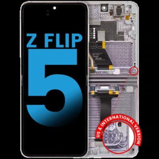 Inner OLED Display mit Rahmen für Samsung Galaxy Z Flip 5 5G (F731) (US & International) (Aftermarket) (Lavender)