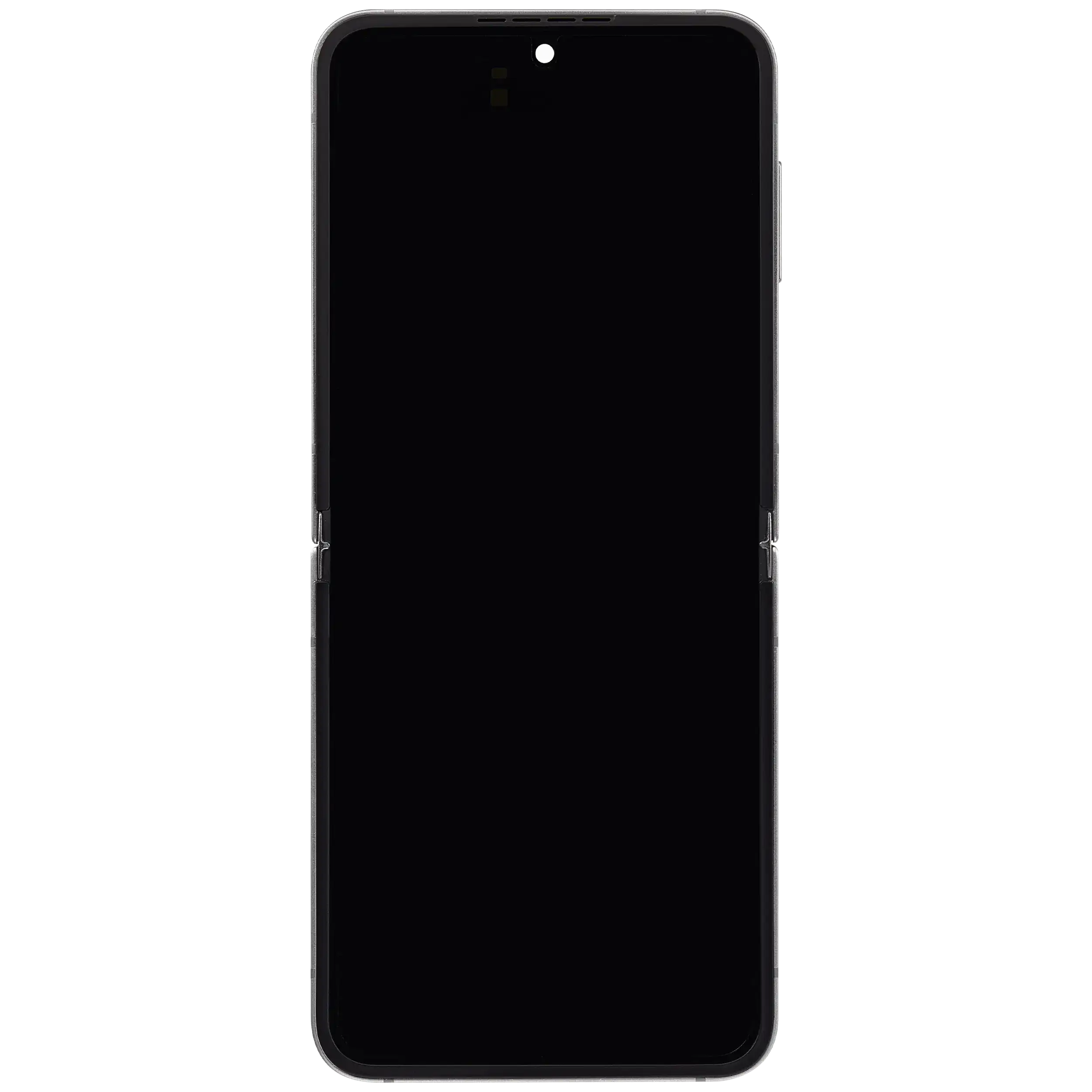 Inner OLED Display mit Rahmen für Samsung Galaxy Z Flip 6 5G (F741) (US & International) (Aftermarket) (Silver Shadow) – Bild 3