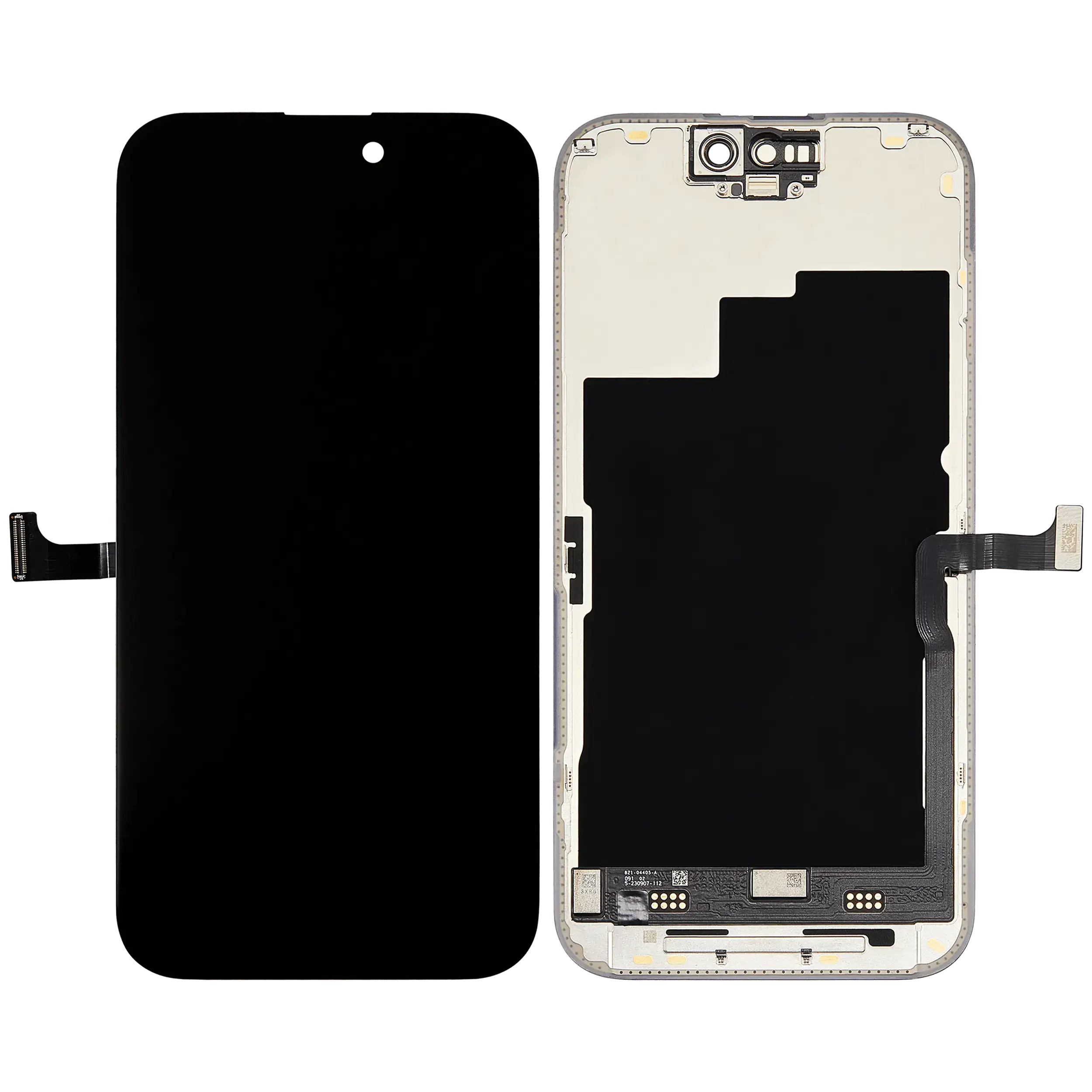 OLED Display für iPhone 15 Pro mit Light Sensor Flexkabel (ausgebautes Originalteil: Grade A) – Bild 2
