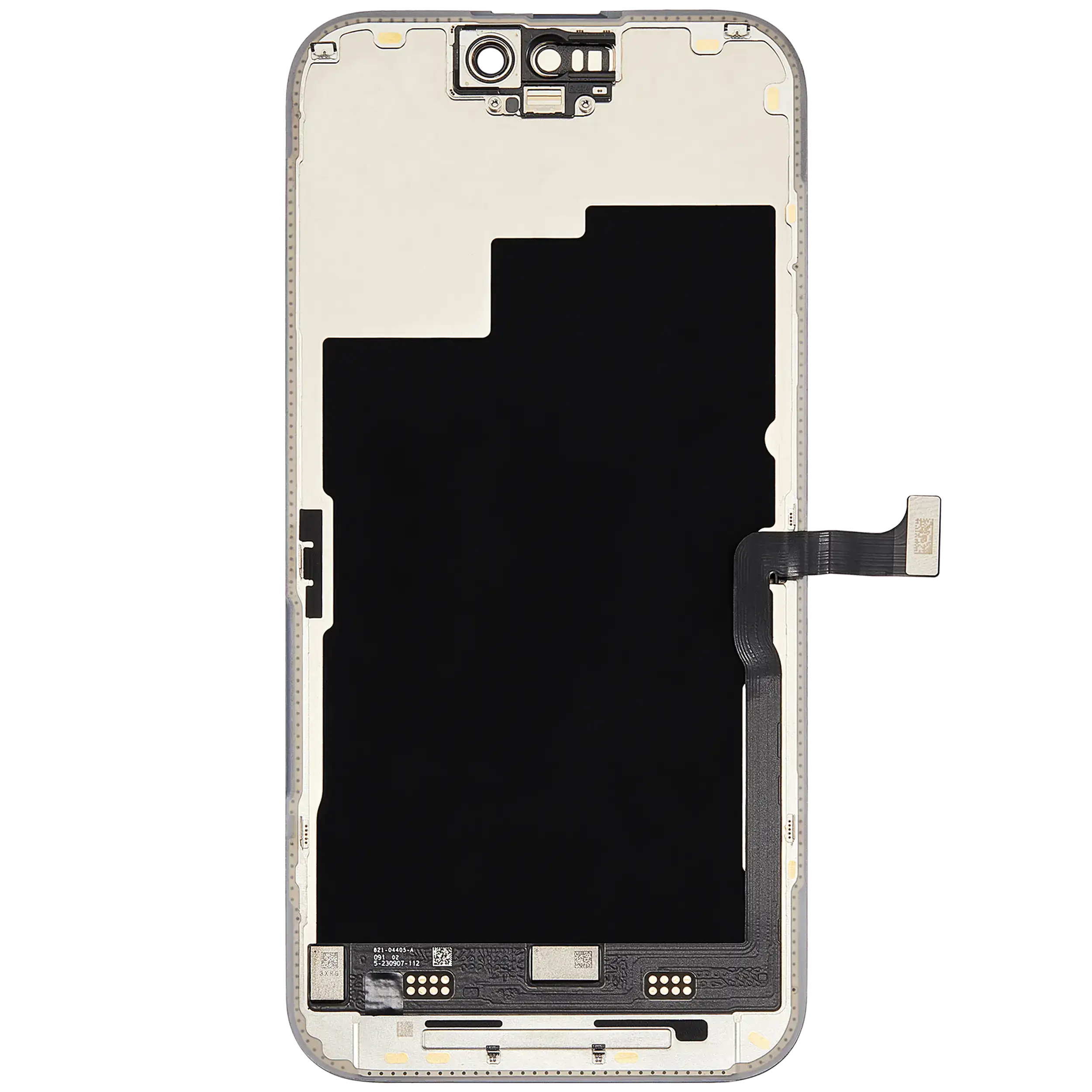 OLED Display für iPhone 15 Pro mit Light Sensor Flexkabel (ausgebautes Originalteil: Grade A) – Bild 3