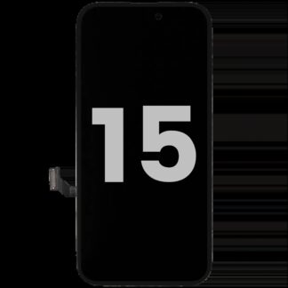 OLED Display für iPhone 15 mit Light Sensor Flexkabel (ausgebautes Originalteil: Grade A)