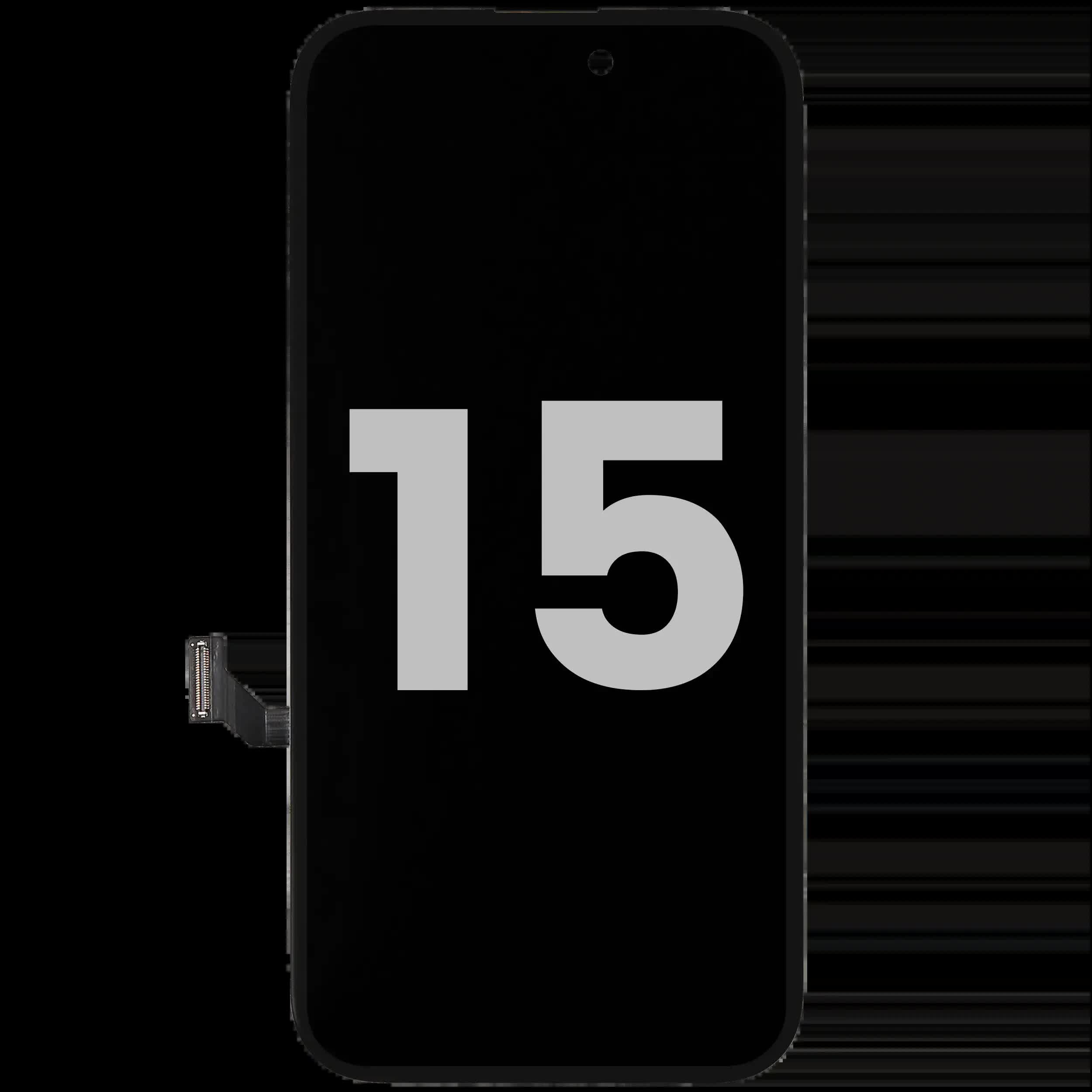 OLED Display für iPhone 15 mit Light Sensor Flexkabel (ausgebautes Originalteil: Grade A)
