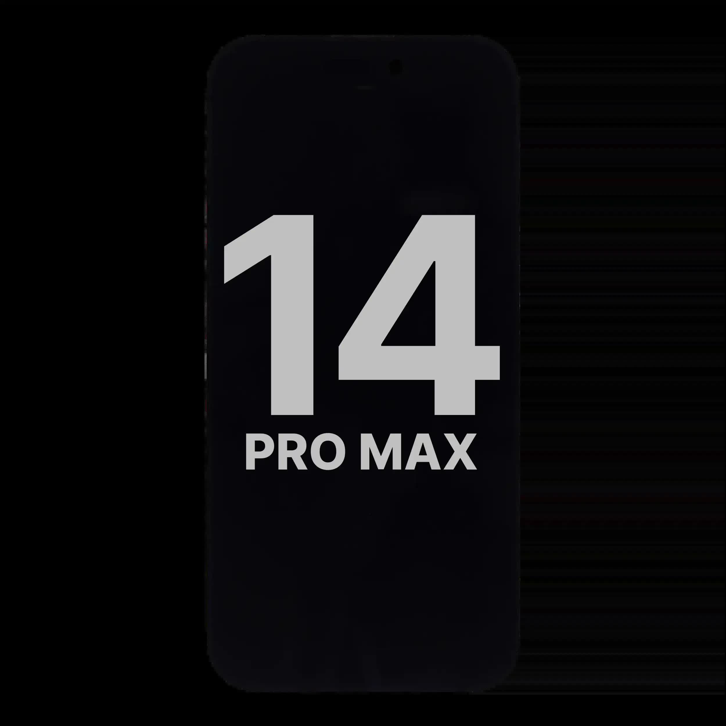 OLED Display für iPhone 14 Pro Max mit Light Sensor Flexkabel (ausgebautes Originalteil: Grade A)