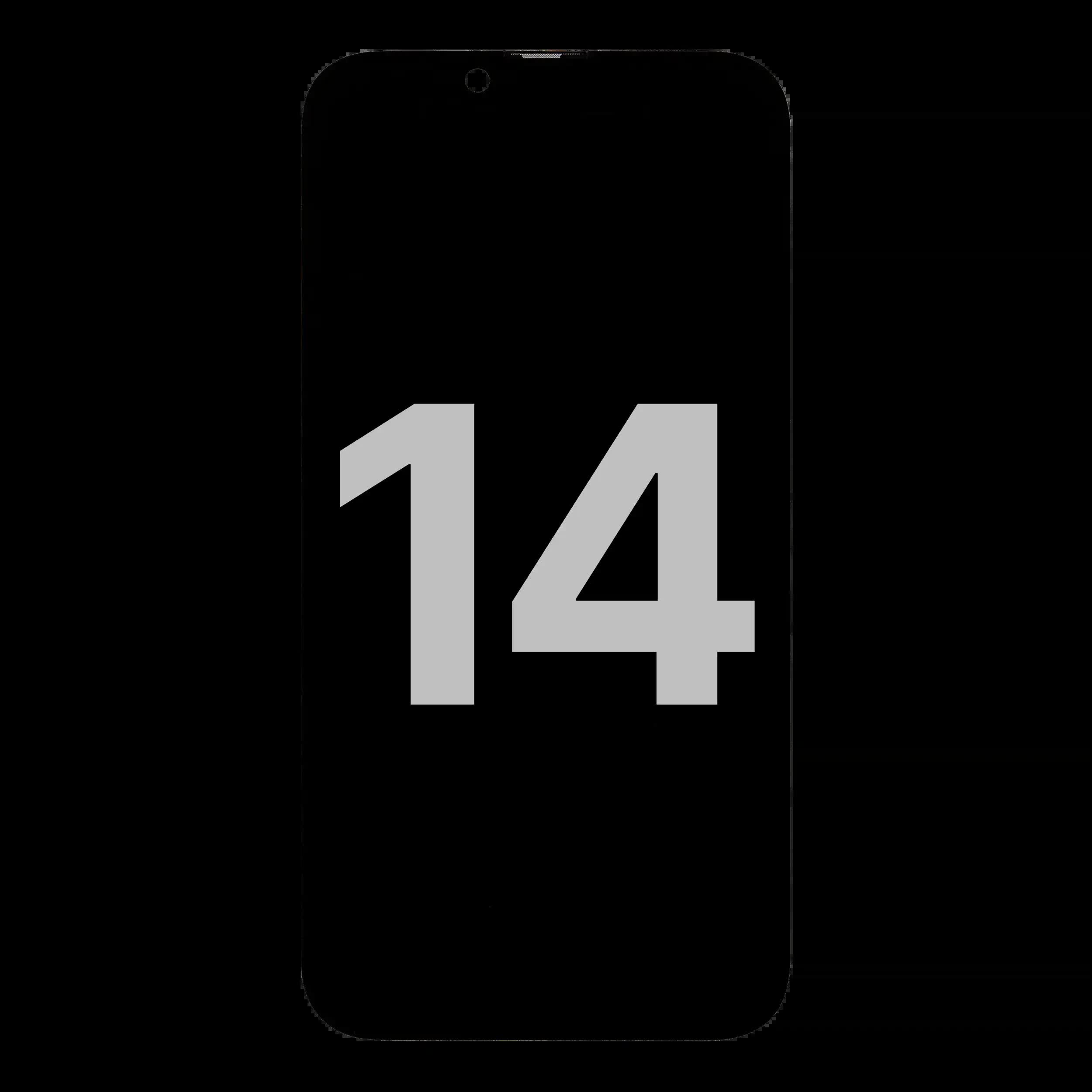 OLED Display für iPhone 14 mit Light Sensor Flexkabel (ausgebautes Originalteil: Grade A)