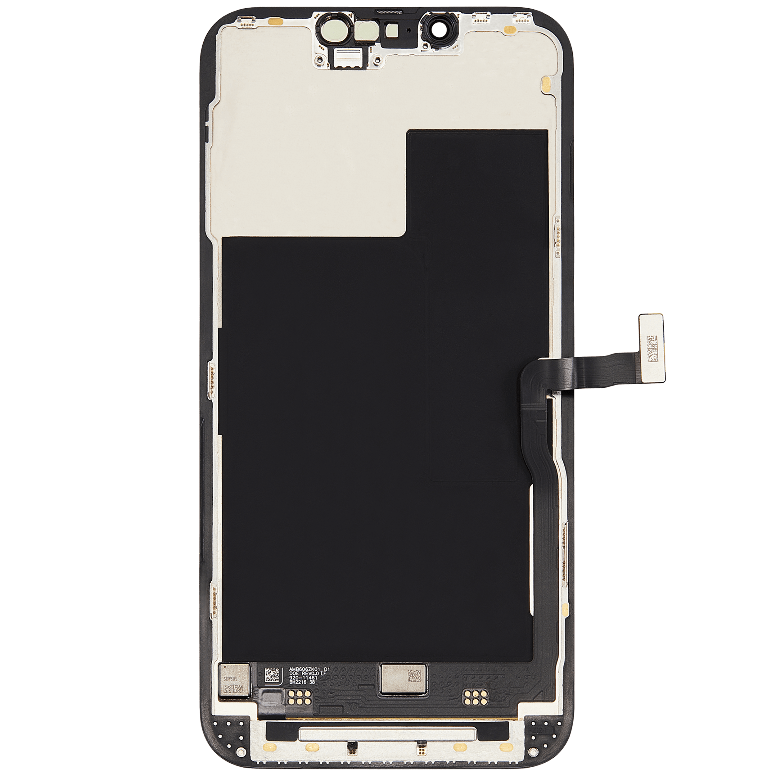 OLED Display für iPhone 13 Pro mit Light Sensor Flexkabel (ausgebautes Originalteil: Grade A) – Bild 3
