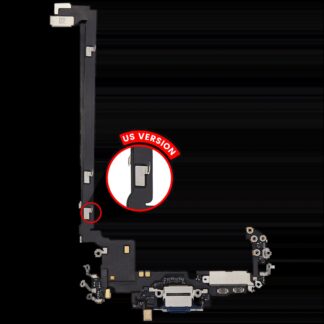 Ladebuchse Flexkabel für iPhone 17 Pro Max (Premium)(US-Version)(Deep Blue)