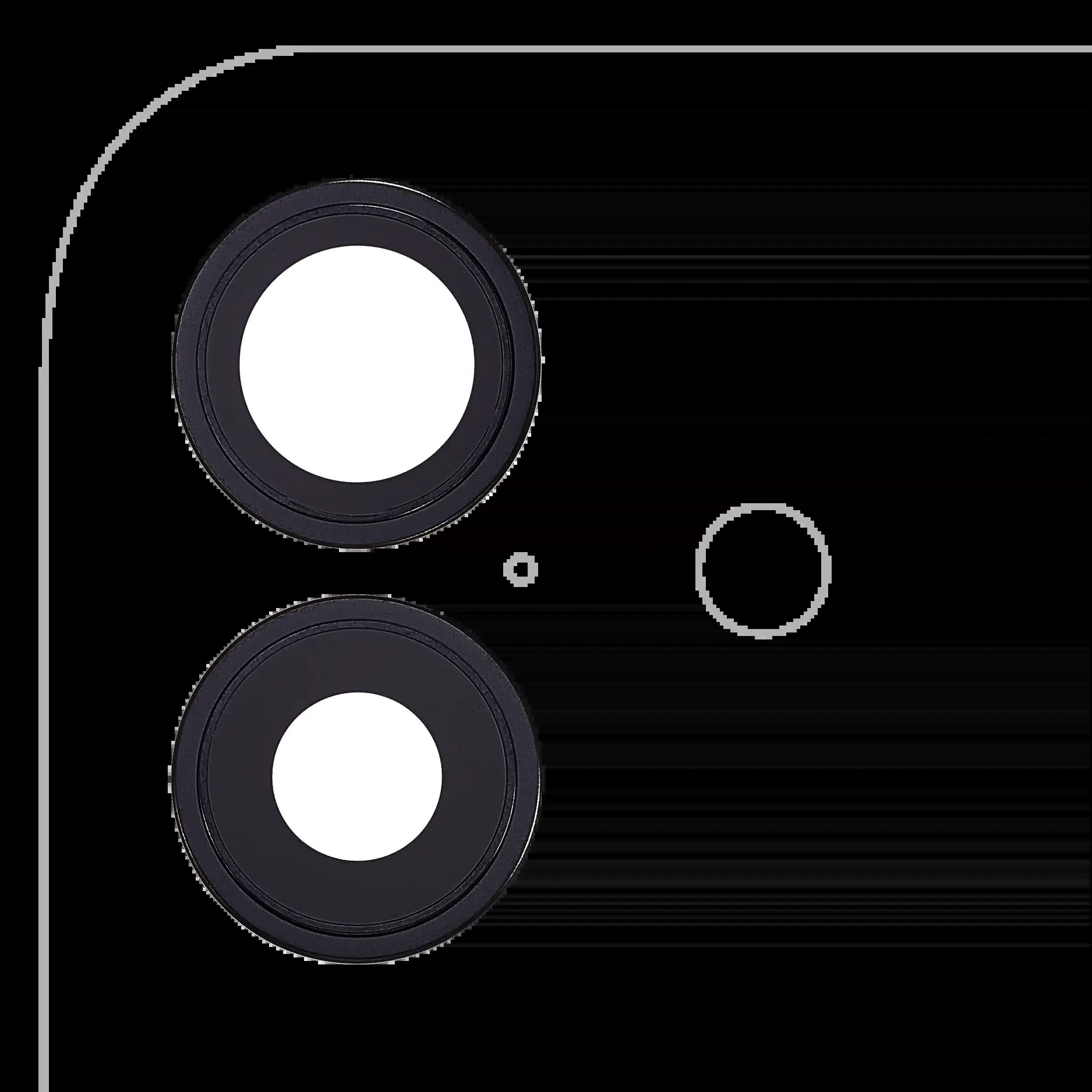 Rückkamera-Glas mit Halterung und Blende für iPhone 17 (Premium) (Black (Schwarz))