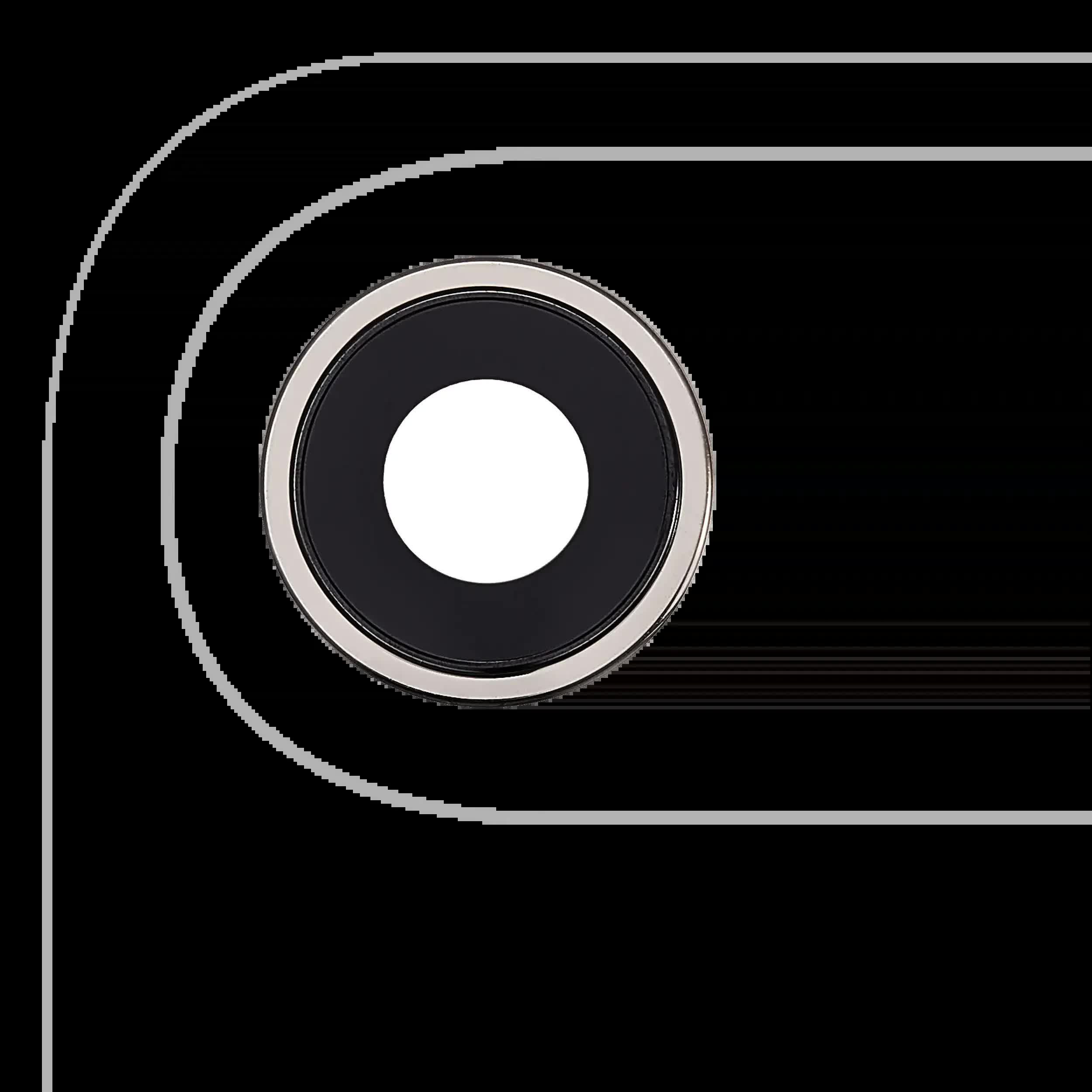 Rückkamera-Glas mit Halterung und Blende für iphone Air (Premium) (Light Gold)