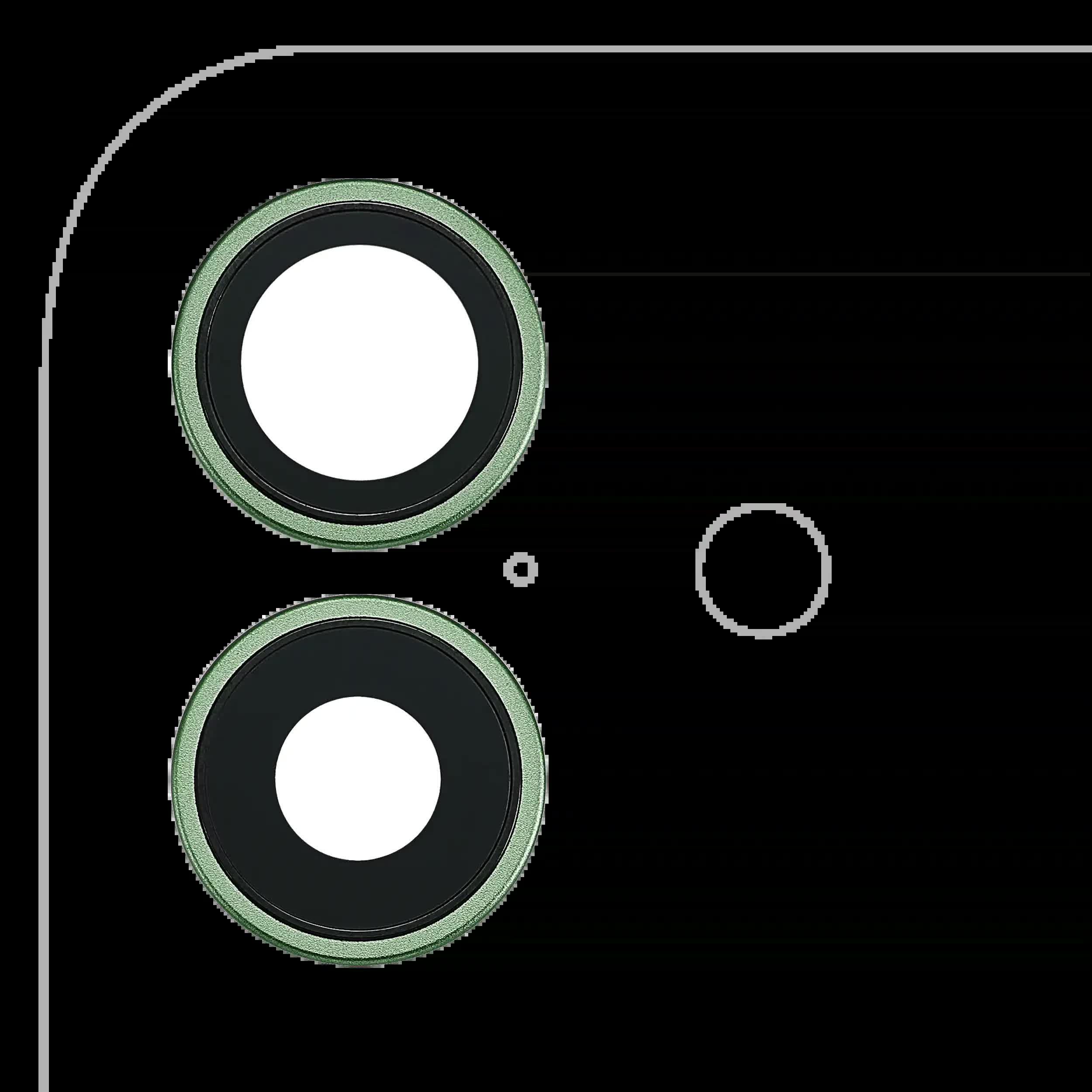 Rückkamera-Glas mit Halterung und Blende für iPhone 17 (Sage) (Premium)