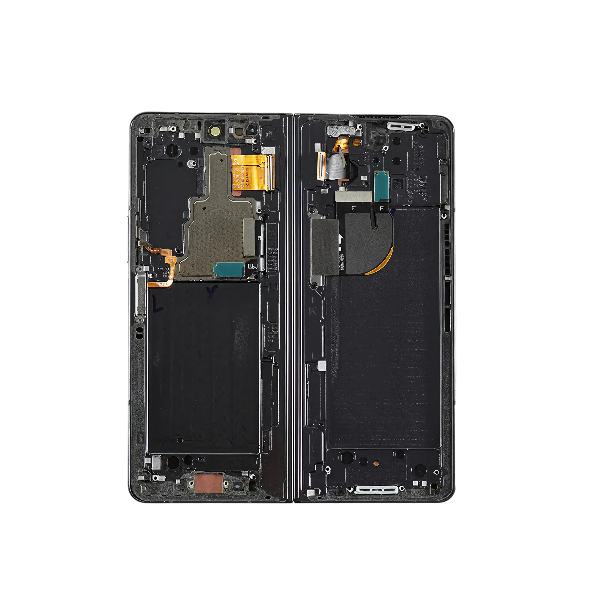 Inner OLED Display mit Rahmen für Samsung Galaxy Z Fold 4 5G (US & International) (professionell aufgearbeitet) (Graygreen) – Bild 3