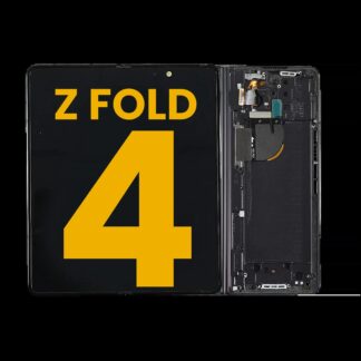 Inner OLED Display mit Rahmen für Samsung Galaxy Z Fold 4 5G (US & International) (professionell aufgearbeitet) (Graygreen)
