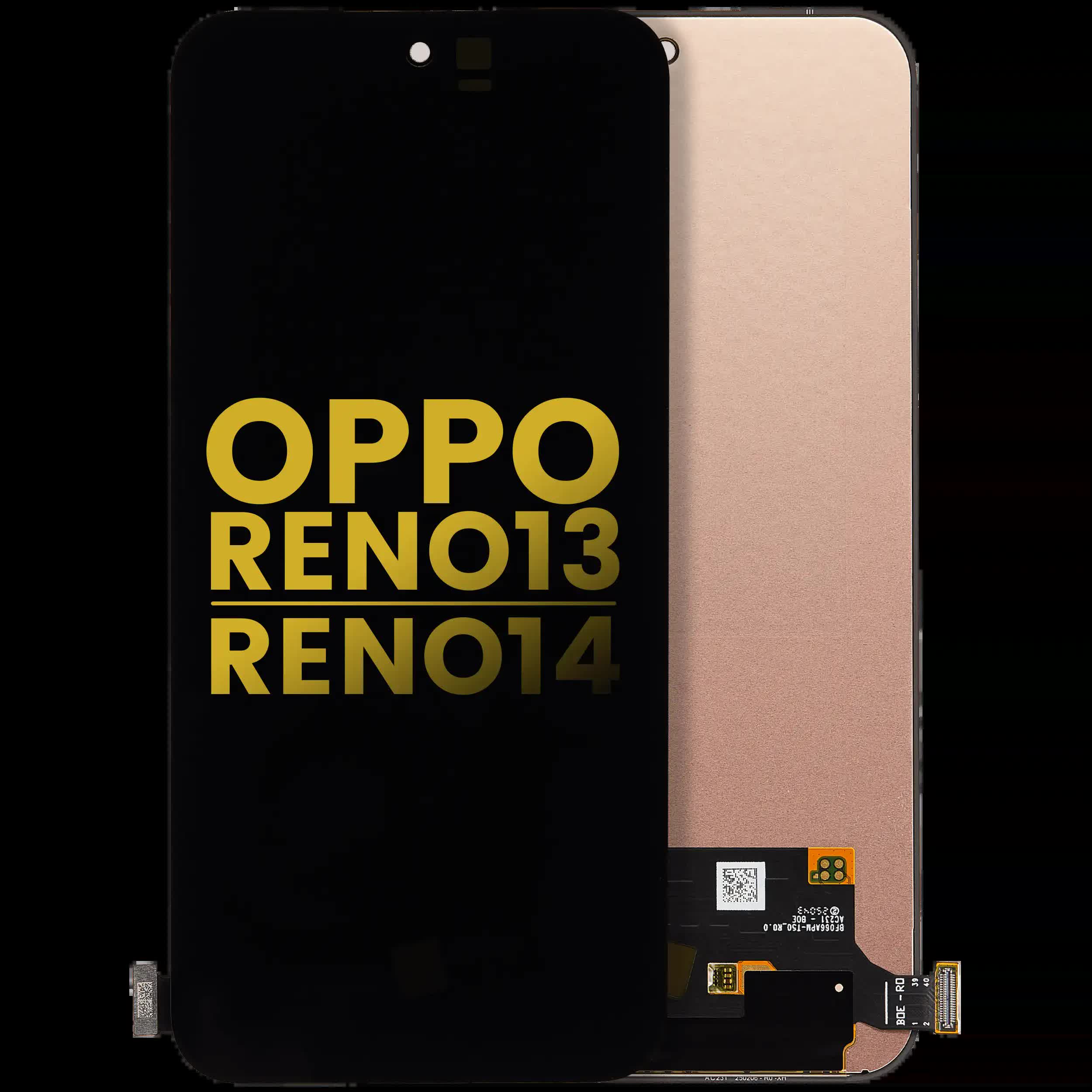OLED Display ohne Rahmen für Oppo Reno13 / Oppo Reno14 (professionell aufgearbeitet)