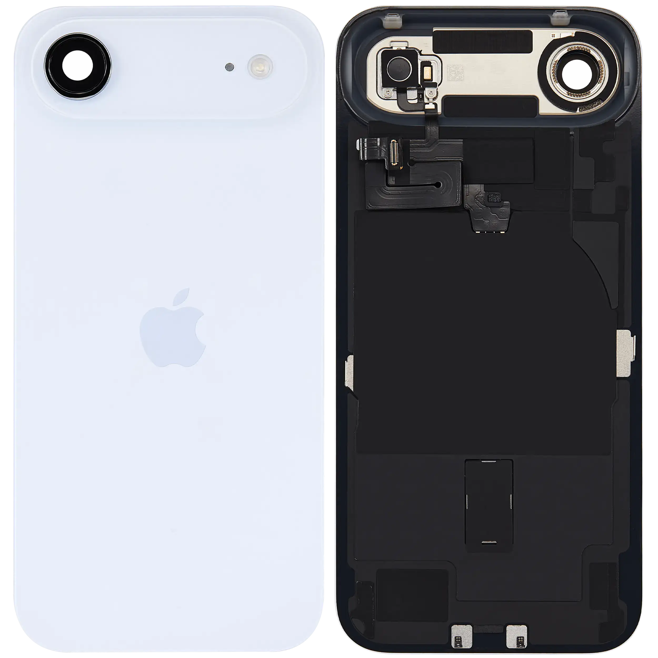 Rückglas mit MagSafe Magnet & NFC & Taschenlampen-Flexkabel für iPhone Air (ausgebautes Originalteil: Grade A) (Sky Blue) – Bild 2