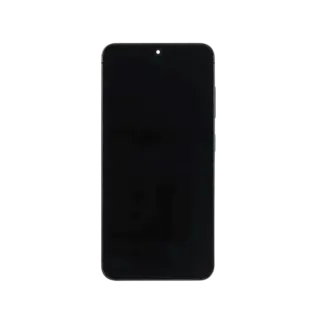 OLED Display mit Rahmen für Samsung Galaxy S25 FE 5G (US & International Version) (professionell aufgearbeitet) (Jetblack)