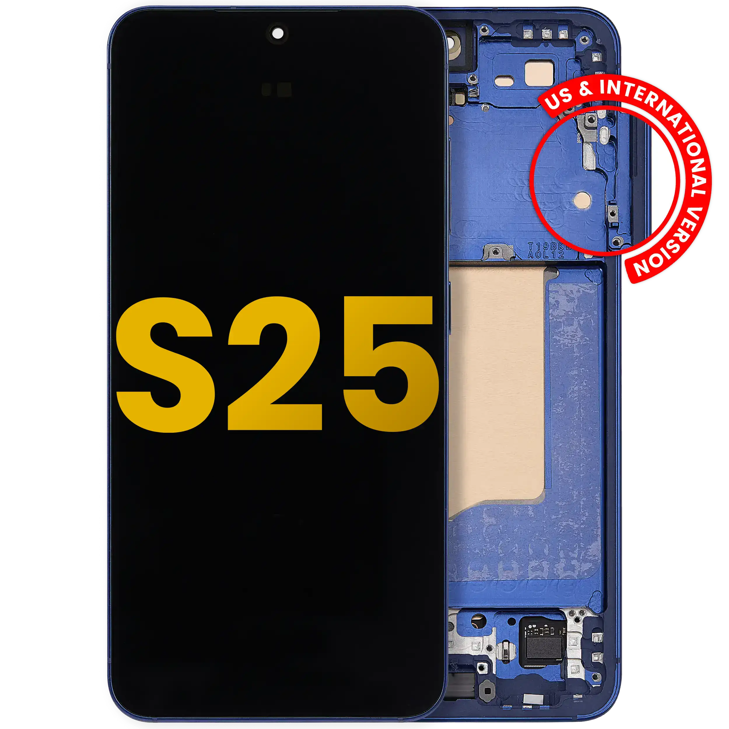 OLED Display mit Rahmen für Samsung Galaxy S25 FE 5G (US & International Version) (professionell aufgearbeitet) (Jetblack) – Bild 5