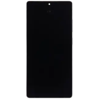 OLED Display mit Rahmen für Samsung Galaxy S25 Ultra 5G (Aftermarket Plus) (US & International) (Titanium White Silver)