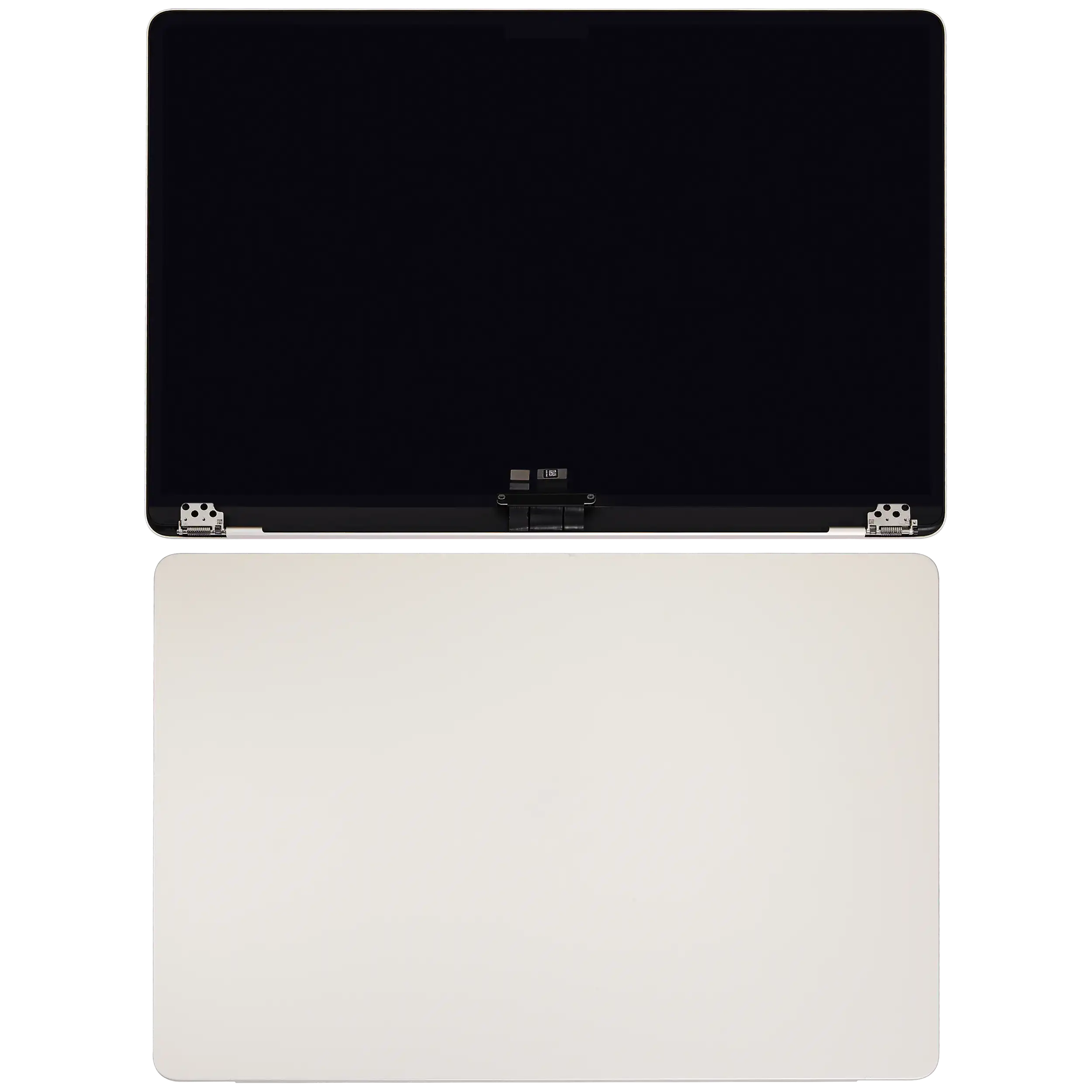 komplette LCD-Displayeinheit für MacBook Air 15" (A3241 / Early 2025) (vormontiert Lid Angle Sensor Kabel) (ausgebautes Originalteil: Grade A) (Starlight) – Bild 2
