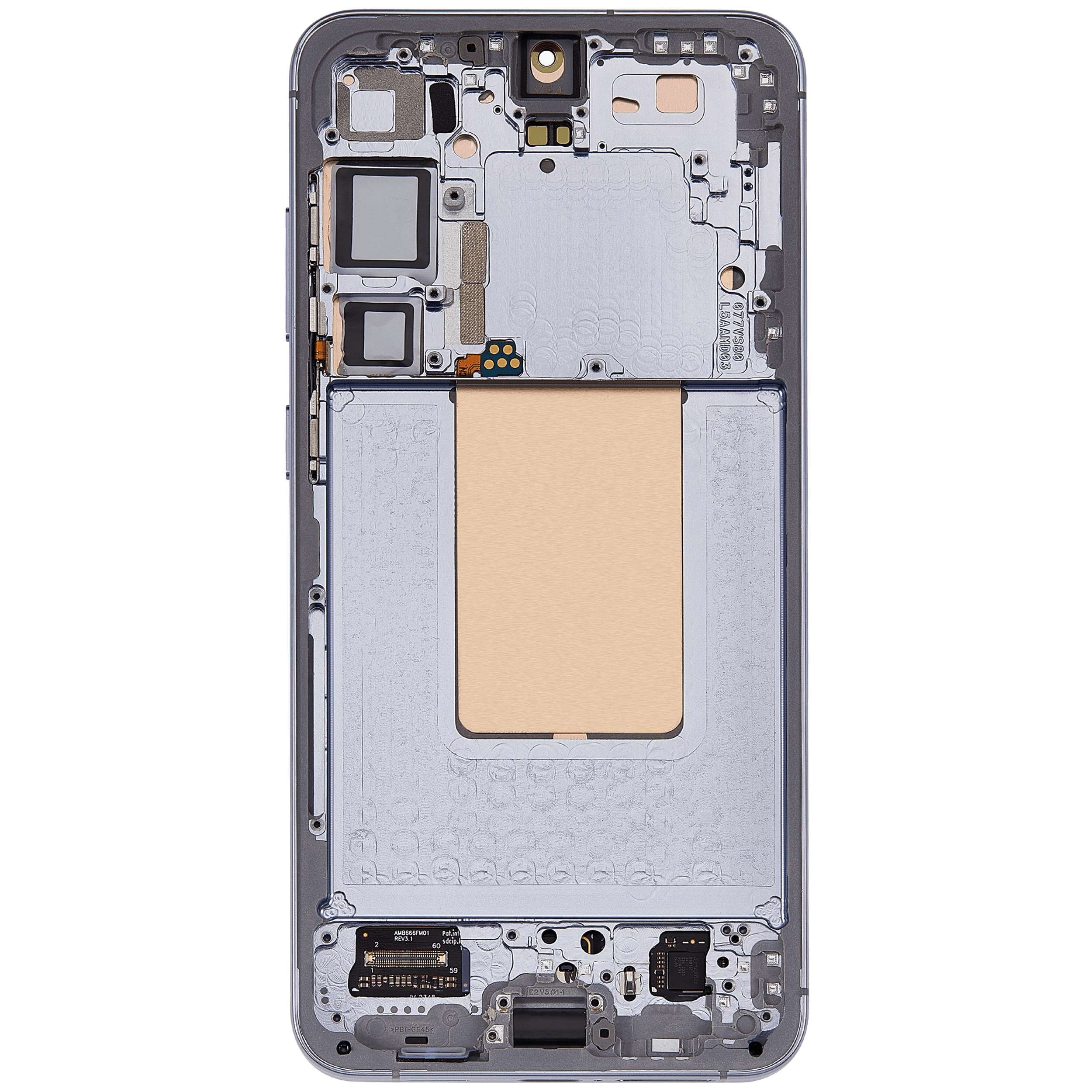 OLED Display mit Rahmen für Samsung Galaxy S24 Plus 5G (US & International Version) (Aftermarket Plus) (Sapphire Blue) – Bild 4