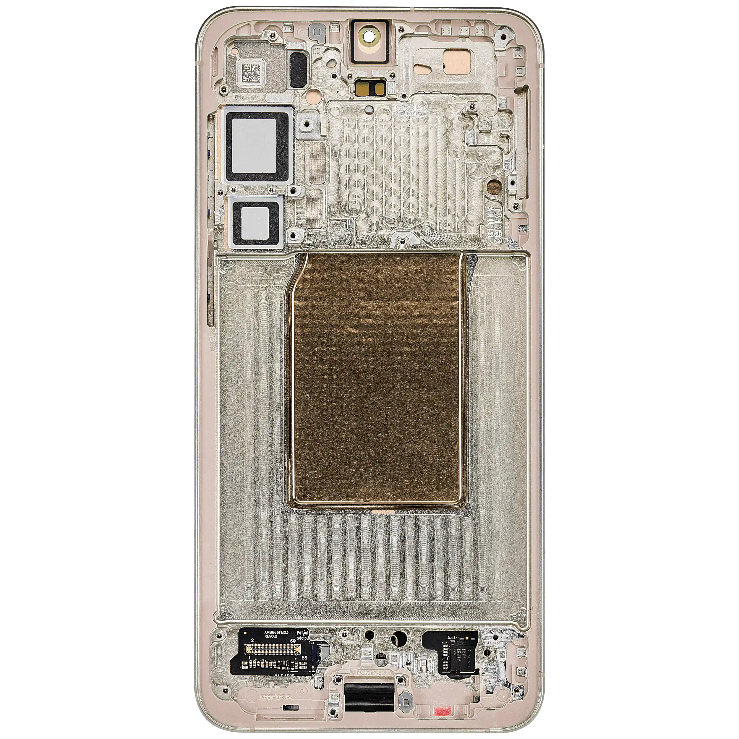 OLED Display mit Rahmen für Samsung Galaxy S25 Plus 5G (US & International Version) (Aftermarket Plus) (Pink Gold) – Bild 4