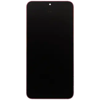 OLED Display mit Rahmen für Samsung Galaxy S25 Plus 5G (US & International Version) (Aftermarket Plus) (Coral Red)