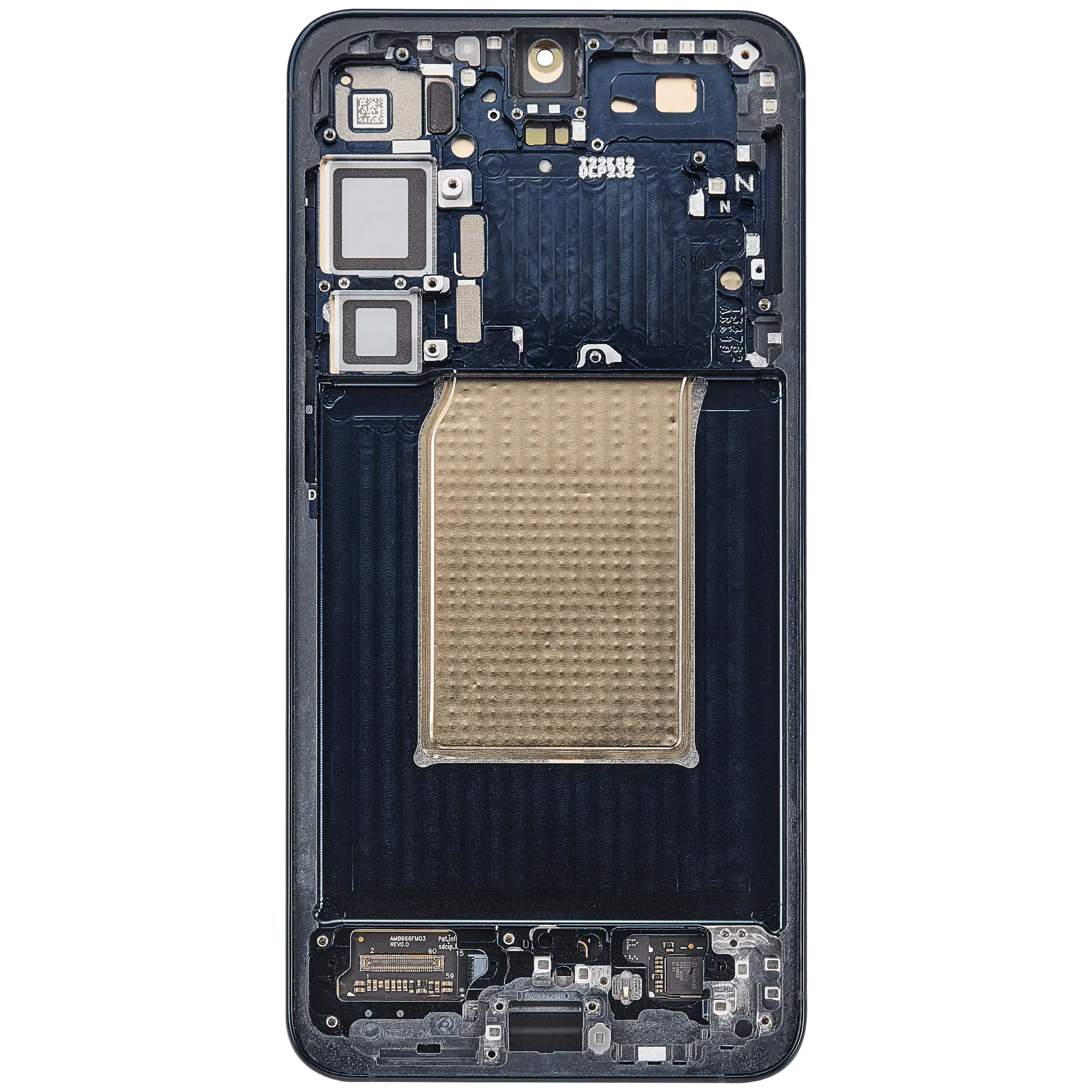 OLED Display mit Rahmen für Samsung Galaxy S25 Plus 5G (US & International Version) (Aftermarket Plus) (Blue Black) – Bild 4
