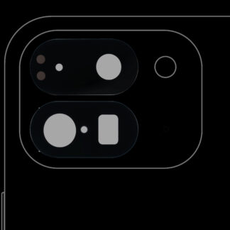 Rückkamera-Glas (nur Glas) mit Klebefolie für Google Pixel 9 Pro Fold