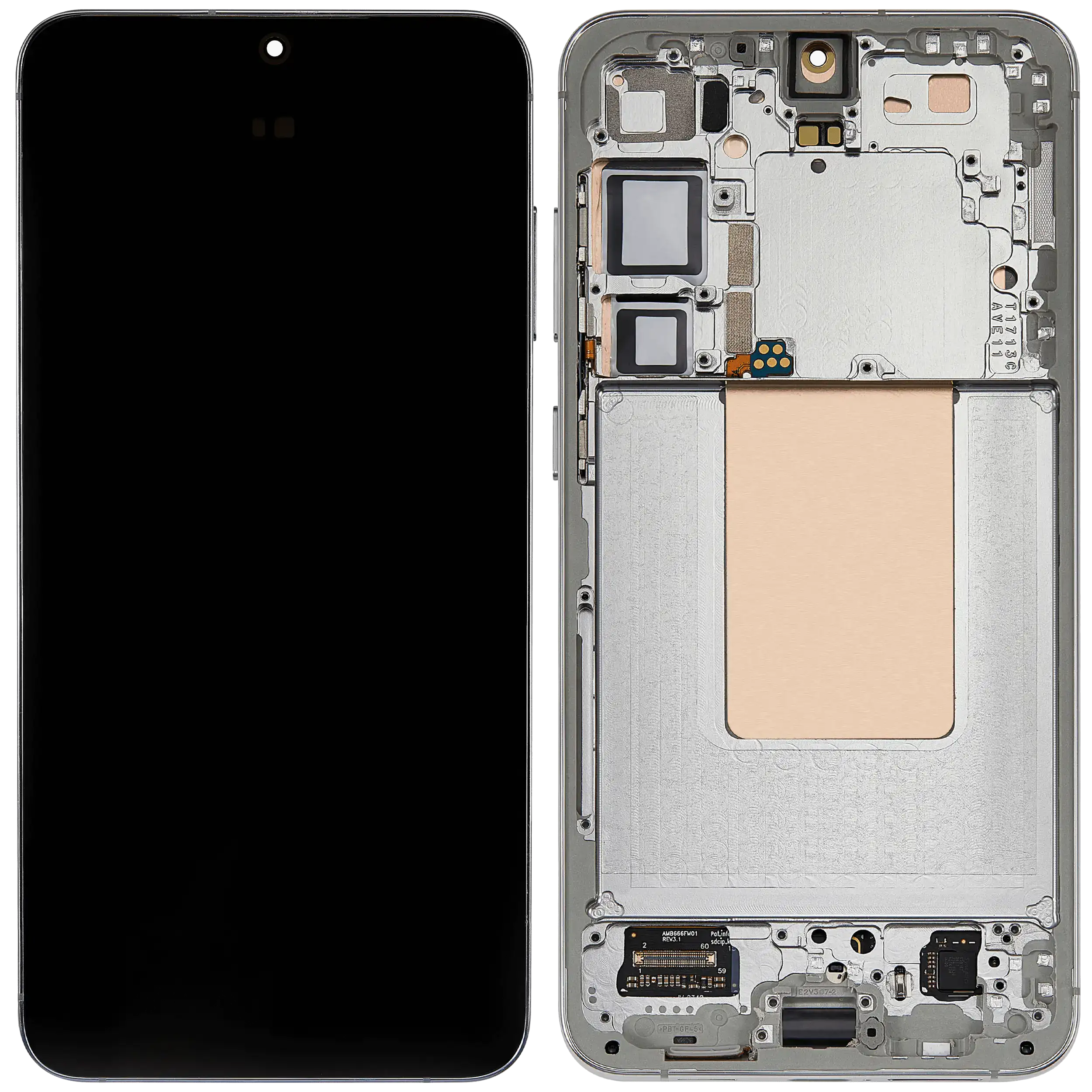 OLED Display mit Rahmen für Samsung Galaxy S24 Plus 5G (US & International Version) (Aftermarket Plus) (120Hz) (Jade Green) – Bild 2