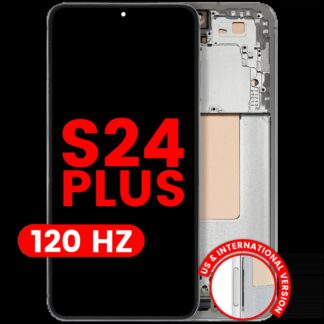OLED Display mit Rahmen für Samsung Galaxy S24 Plus 5G (US & International Version) (Aftermarket Plus) (120Hz) (Jade Green)