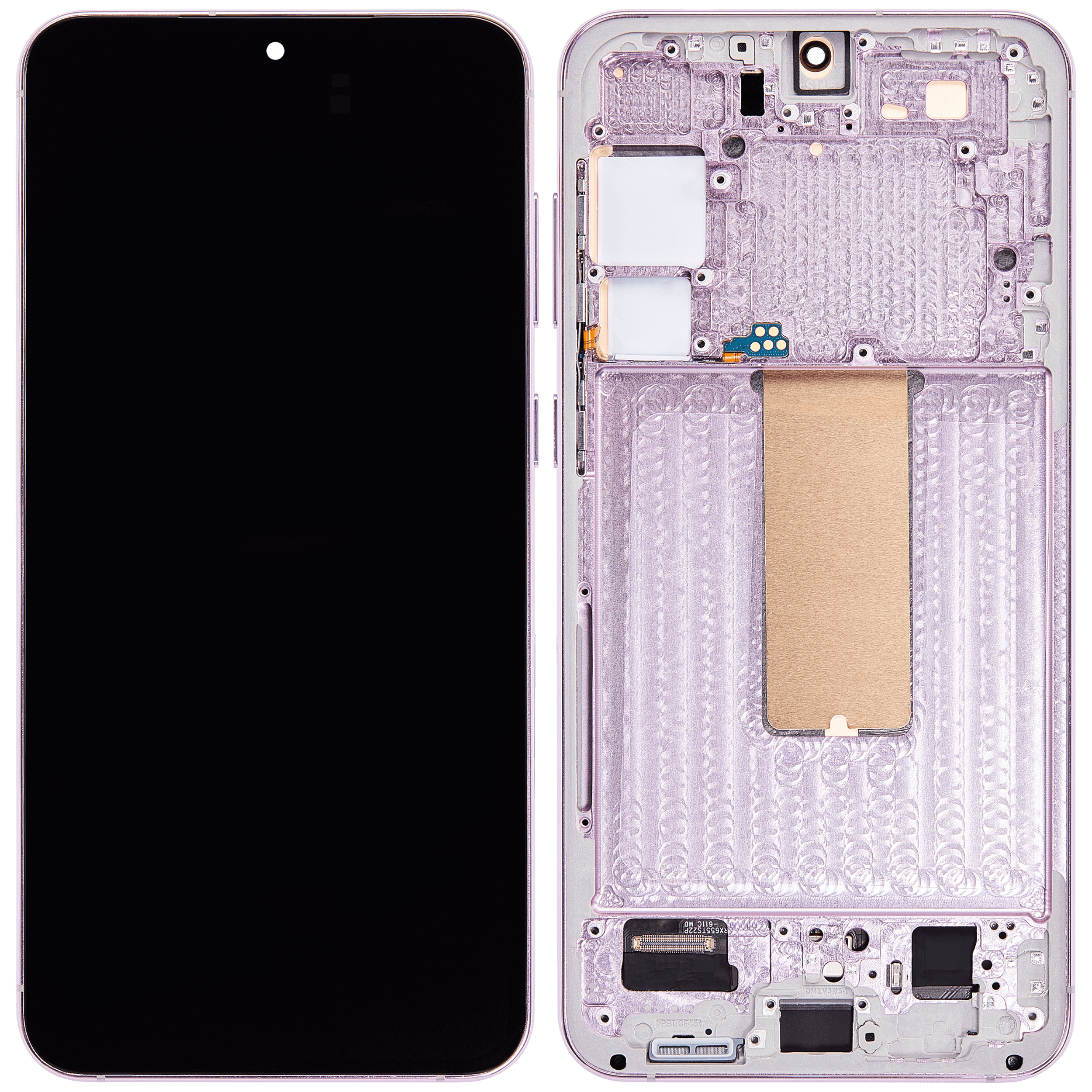 OLED Display mit Rahmen für Samsung Galaxy S23 Plus (US & International) (Aftermarket Plus) (120Hz) (Lavender) – Bild 2
