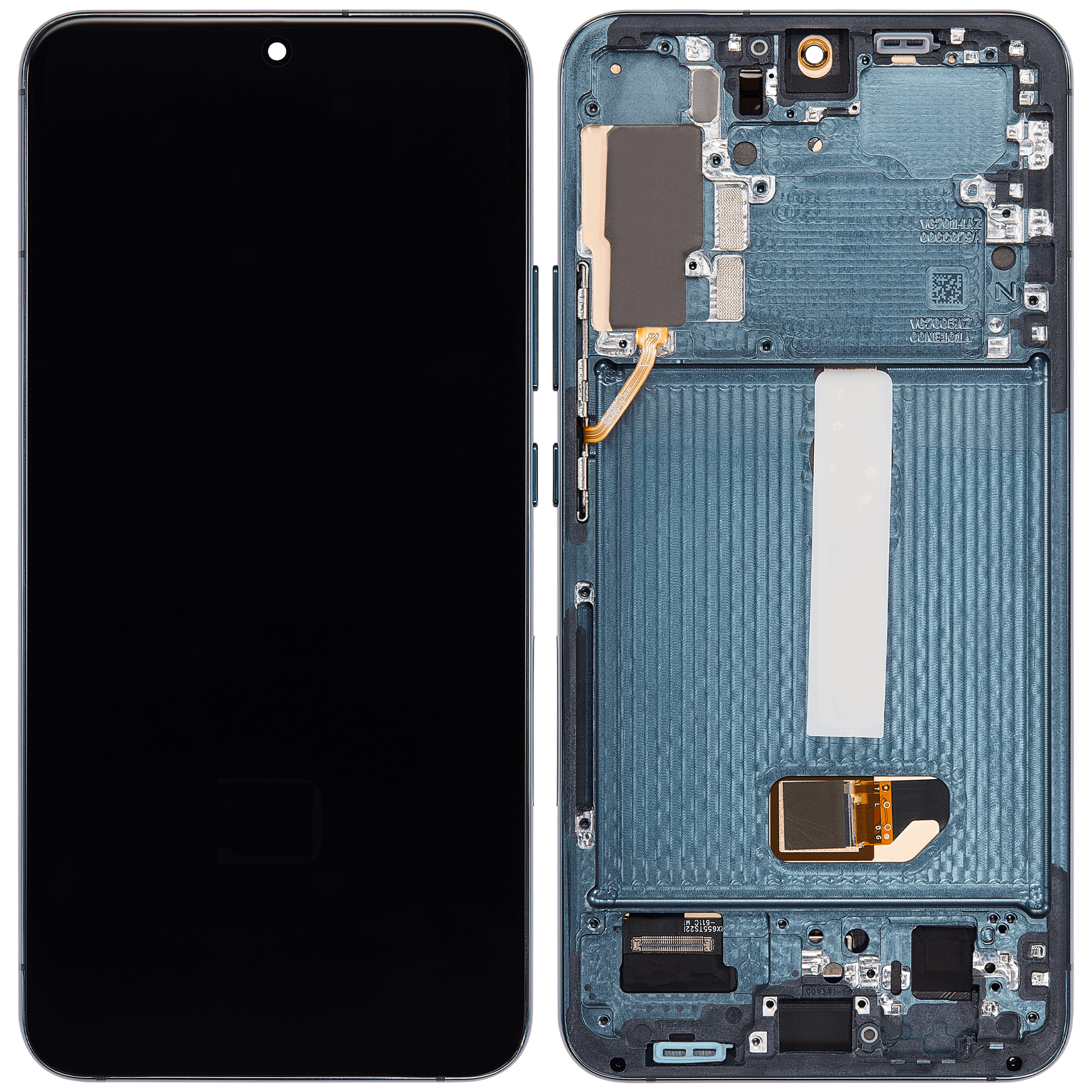 OLED Display mit Rahmen für Samsung Galaxy S22 Plus 5G (US & International Version) (Aftermarket Plus) (120Hz) (Green (Grün)) – Bild 2