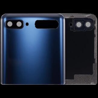 Top Rückdeckelglas mit Kameraglas für Samsung Galaxy Z Flip 4G (F700) / Z Flip 5G (F707) (Aftermarket Plus) (Mystic Gray)