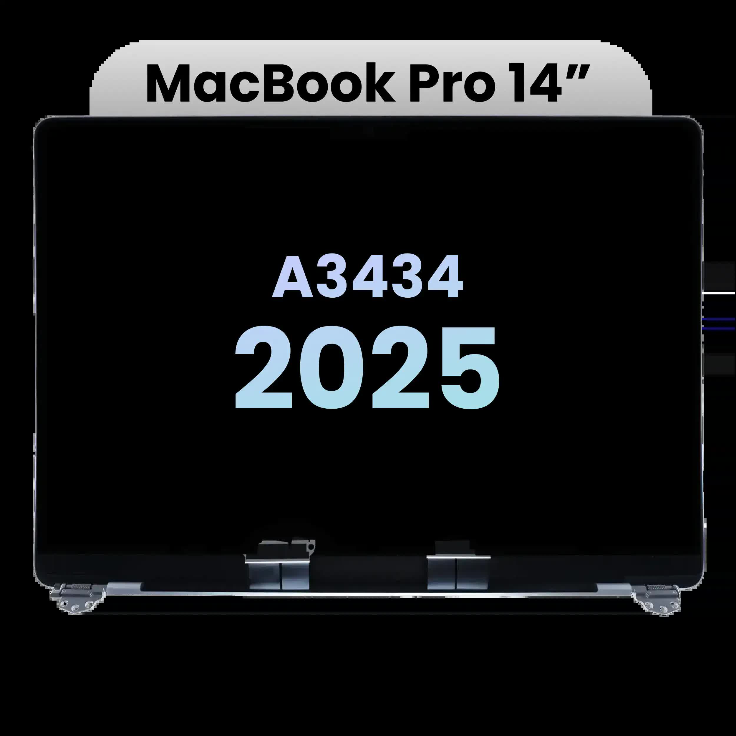 komplette LCD-Displayeinheit (Glossy) für MacBook Pro 14" A3434 (2025) (Original) (Silver (Silber))