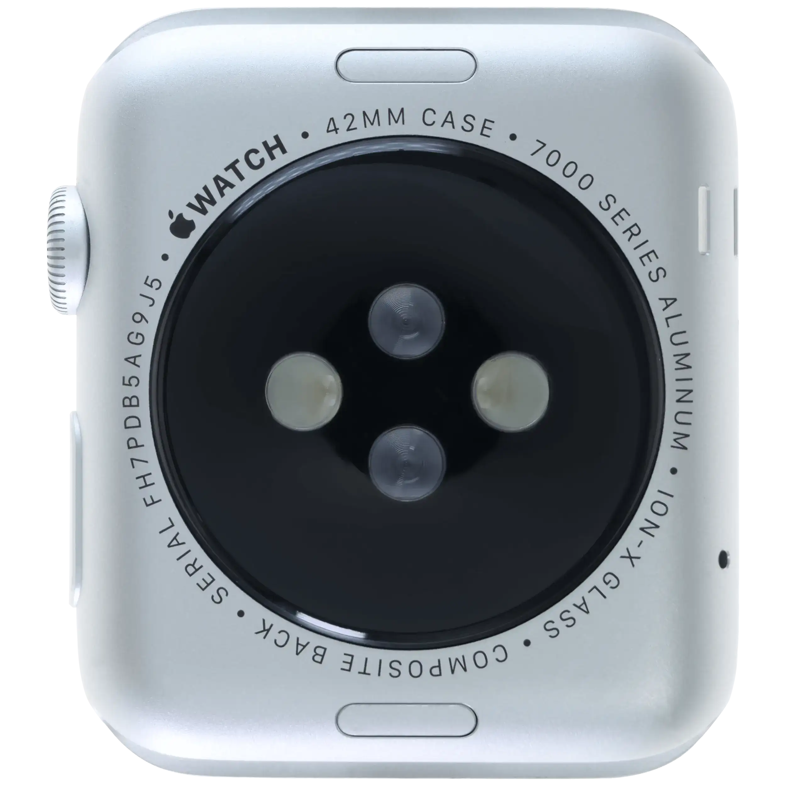 Gehäuse Baugruppe für Watch Series 1 (42MM) (ausgebautes Originalteil: Grade A) (Cellular Version) (Aluminium / Silver) – Bild 3