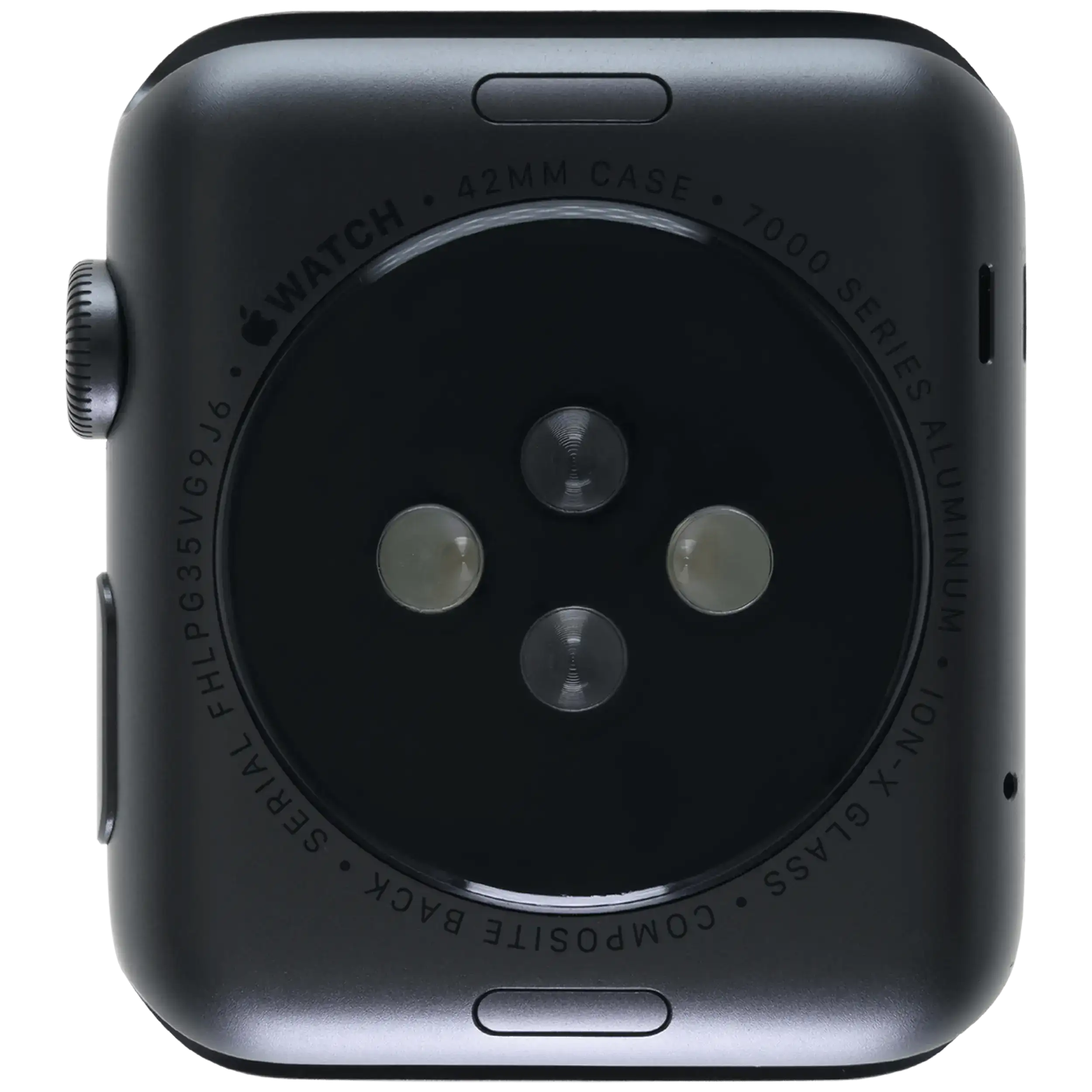 Gehäuse Baugruppe für Watch Series 1 (42MM) (ausgebautes Originalteil: Grade A) (Cellular Version) (Aluminium / Space Black) – Bild 3