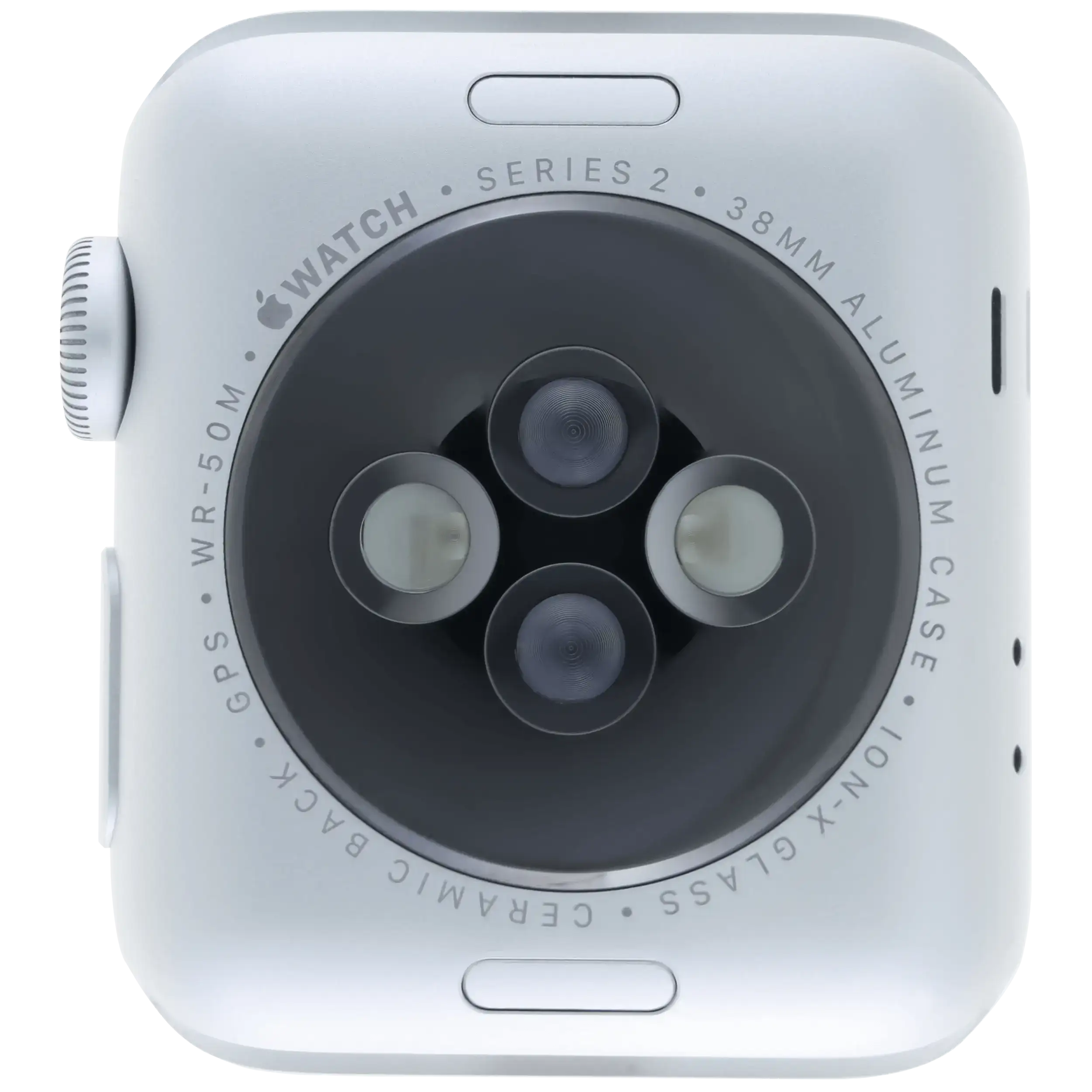 Gehäuse Baugruppe für Watch Series 2 (38MM) (ausgebautes Originalteil: Grade A) (Cellular Version) (Aluminium / Silver) – Bild 3
